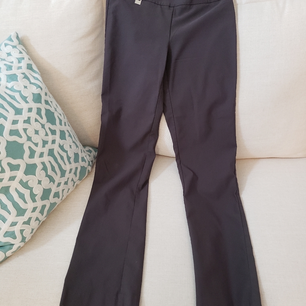 Stretchy straight leg trousers